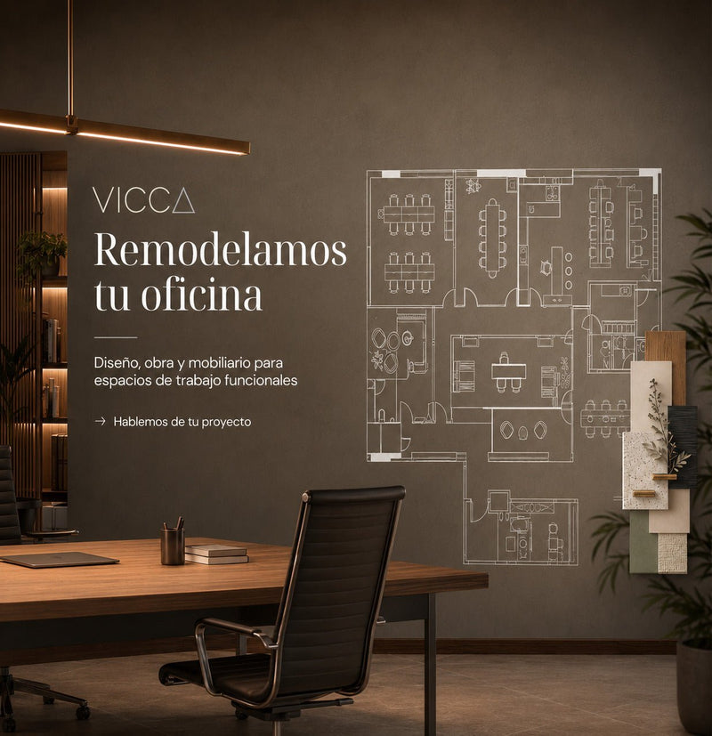 Remodelación y habilitación de oficinas VICCA Chile en móvil