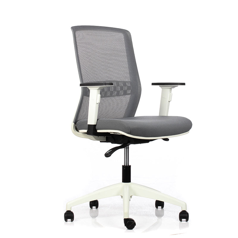 Silla Ergonómica Big Boss Blanca con Brazos 2D