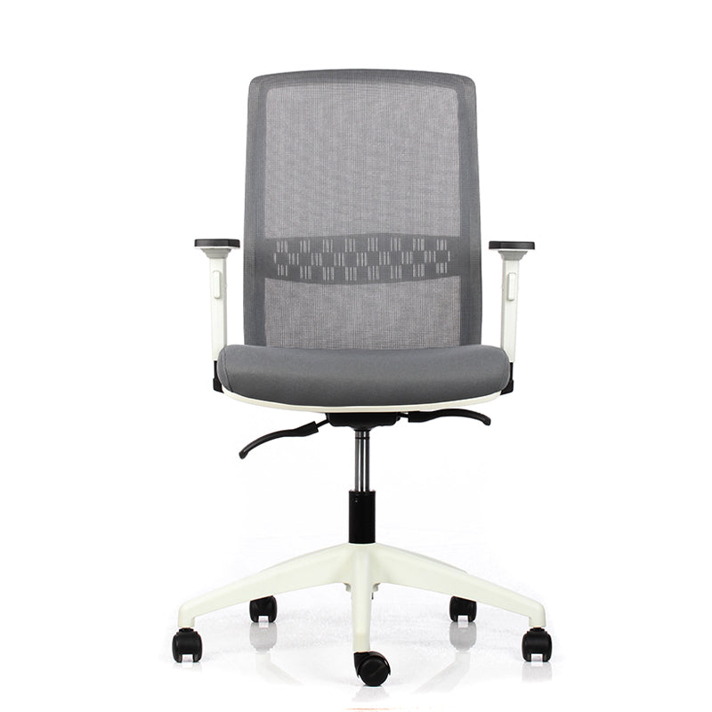 Silla Ergonómica Big Boss Blanca con Brazos 2D