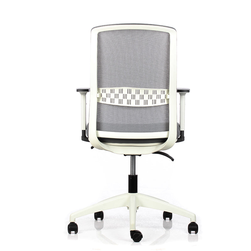 Silla Ergonómica Big Boss Blanca con Brazos 2D