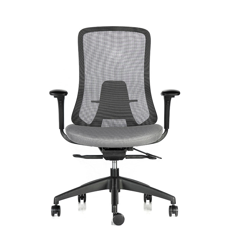 Silla Ergonómica Donnina Malla Gris con Brazos 4D