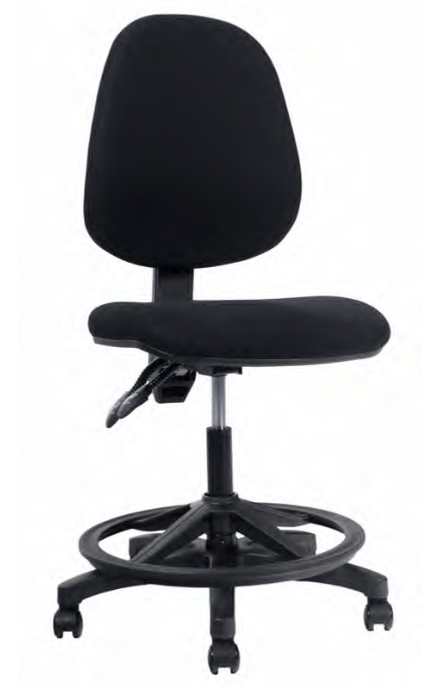 Silla Cajero Romy Negra con Espuma Inyectada