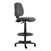 Silla cajero Rudy Media tapizada sin brazos con aro apoyapiés de nylon vicca