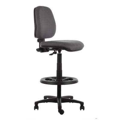 Silla cajero Rudy Media tapizada sin brazos con aro apoyapiés de nylon vicca