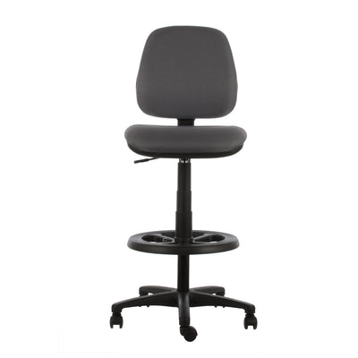 Silla cajero Rudy Media tapizada sin brazos con aro apoyapiés de nylon vicca