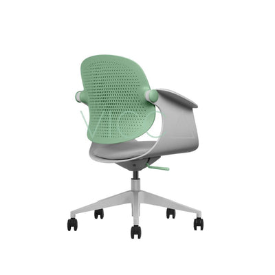 silla toya gris respaldo rosado