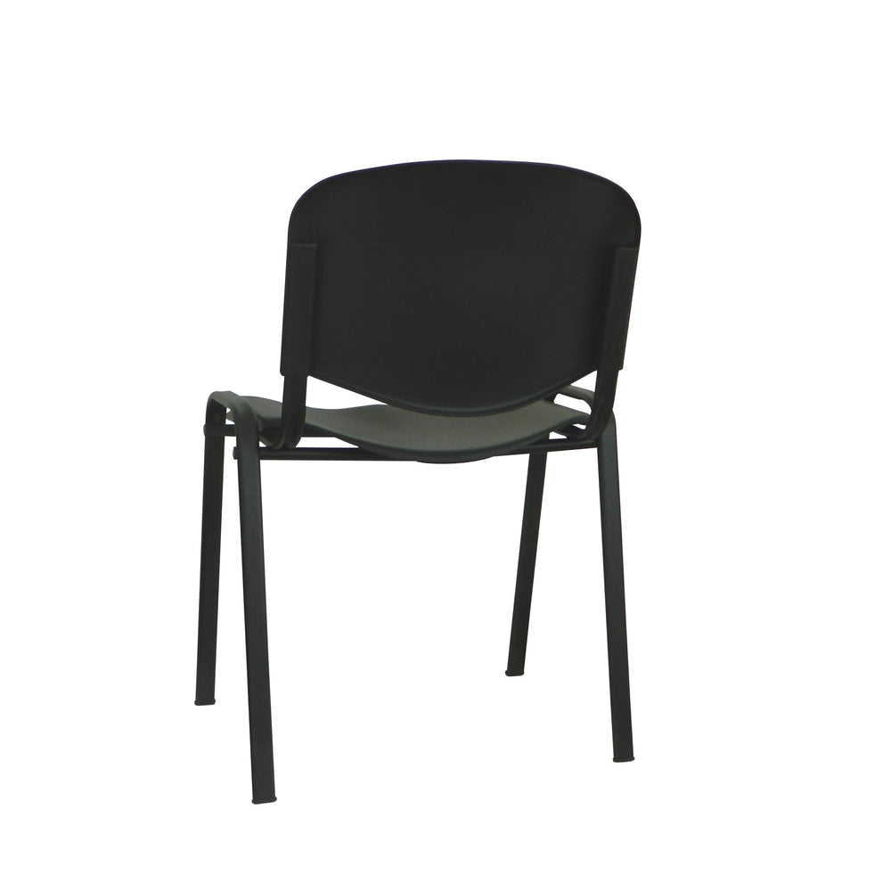 Silla de Polipropileno Novaiso Negra Italiana estructura negra