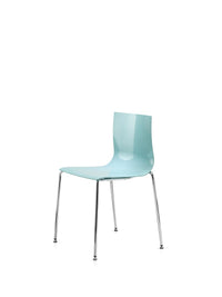 Silla de restaurante Slim italiana en celeste
