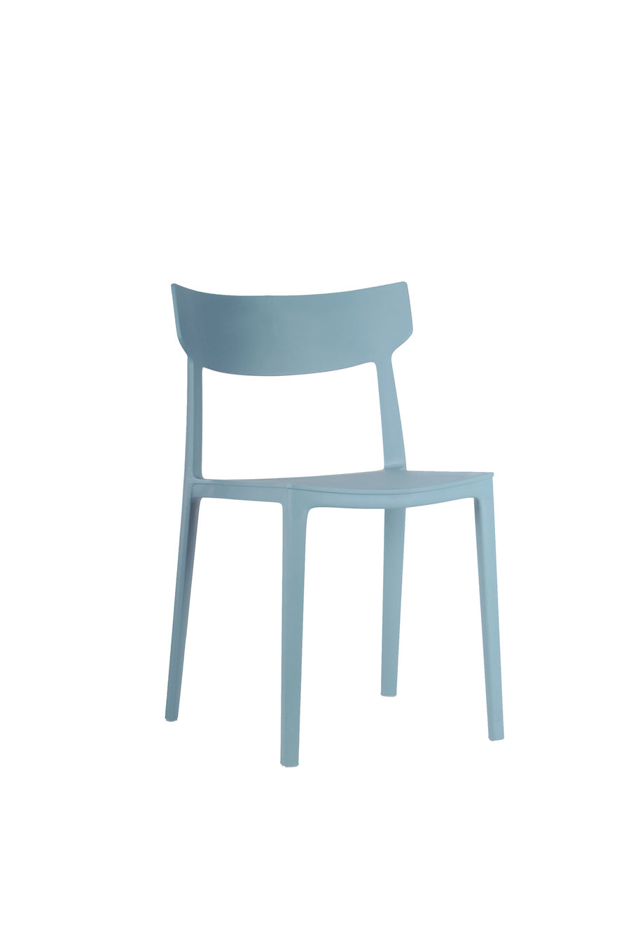 Silla de Terraza Frila de Polipropileno celeste UV vicca