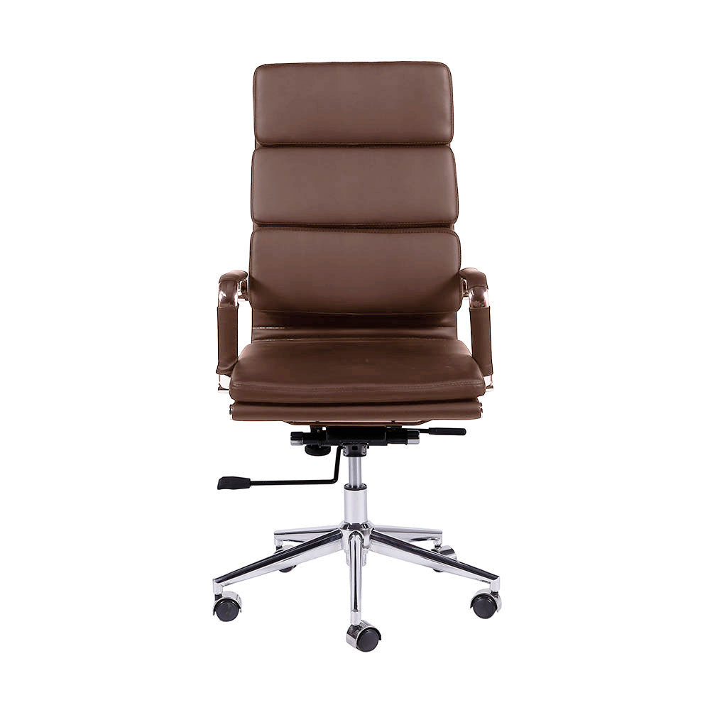 Silla de reunión Priamo Alta Café giratoria