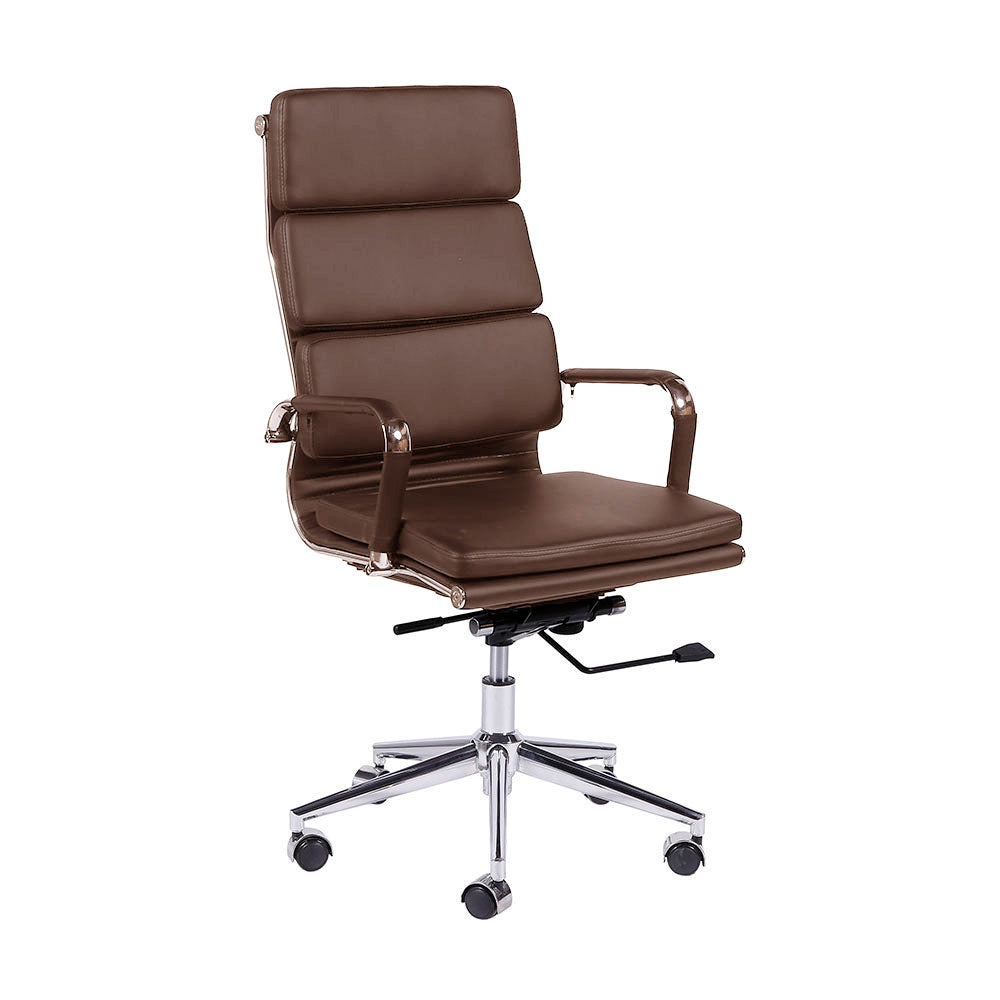 Silla de reunión Priamo Alta Café giratoria