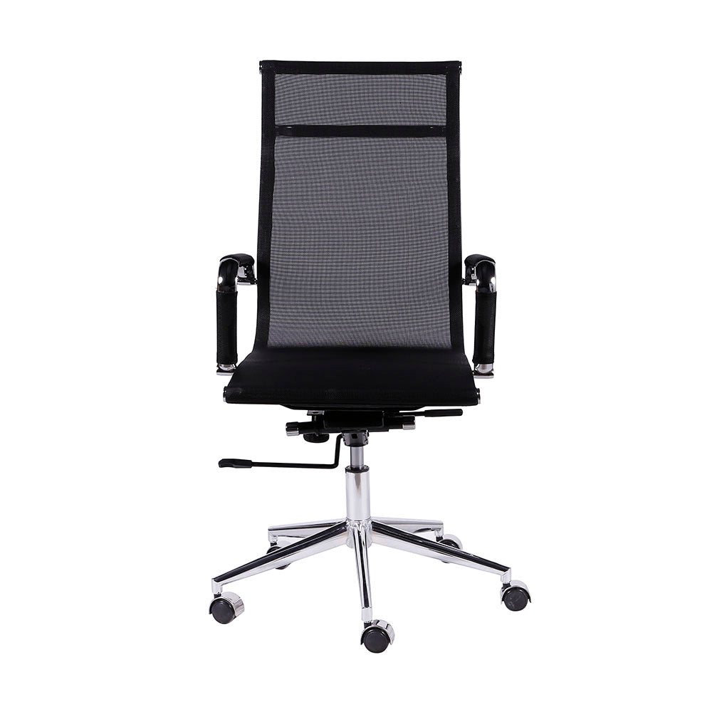 Silla para Conferencias Carson Alta Negra Giratoria