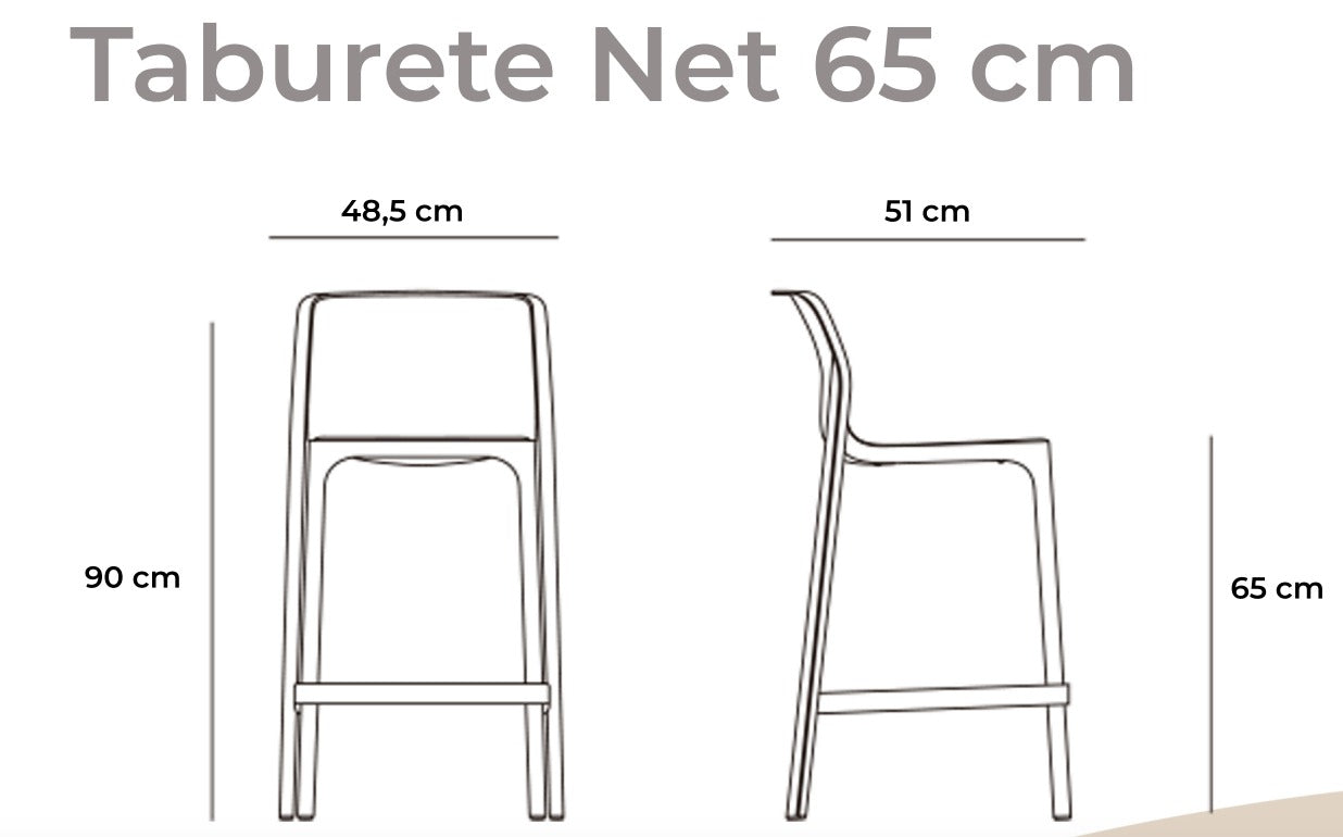 Taburete de barra Net Mini Nardi senape Vicca