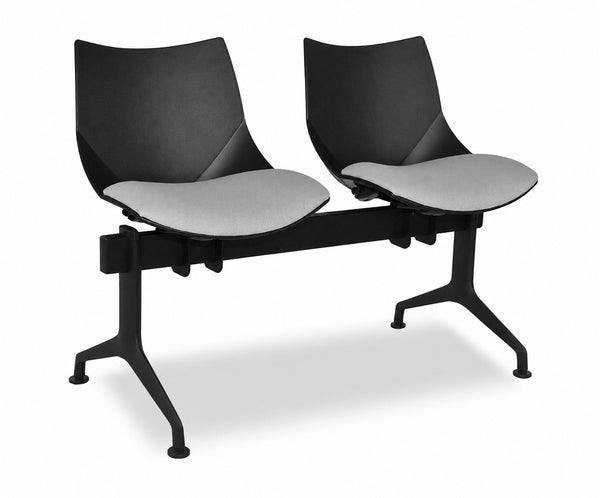 Banqueta de espera Shell mixta, vista frontal | VICCA