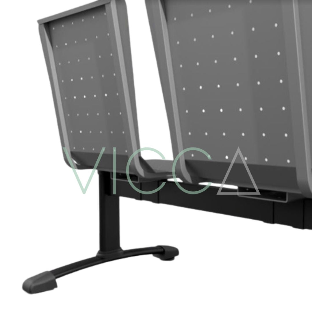 Banqueta metálica para sala de espera de clínica u hospital