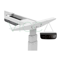 Detalle de la estructura y el control de altura del escritorio Mapi Smart