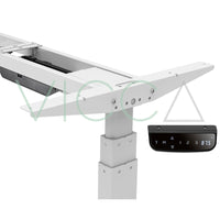Detalle de la estructura y el control de altura del escritorio Mapi Smart