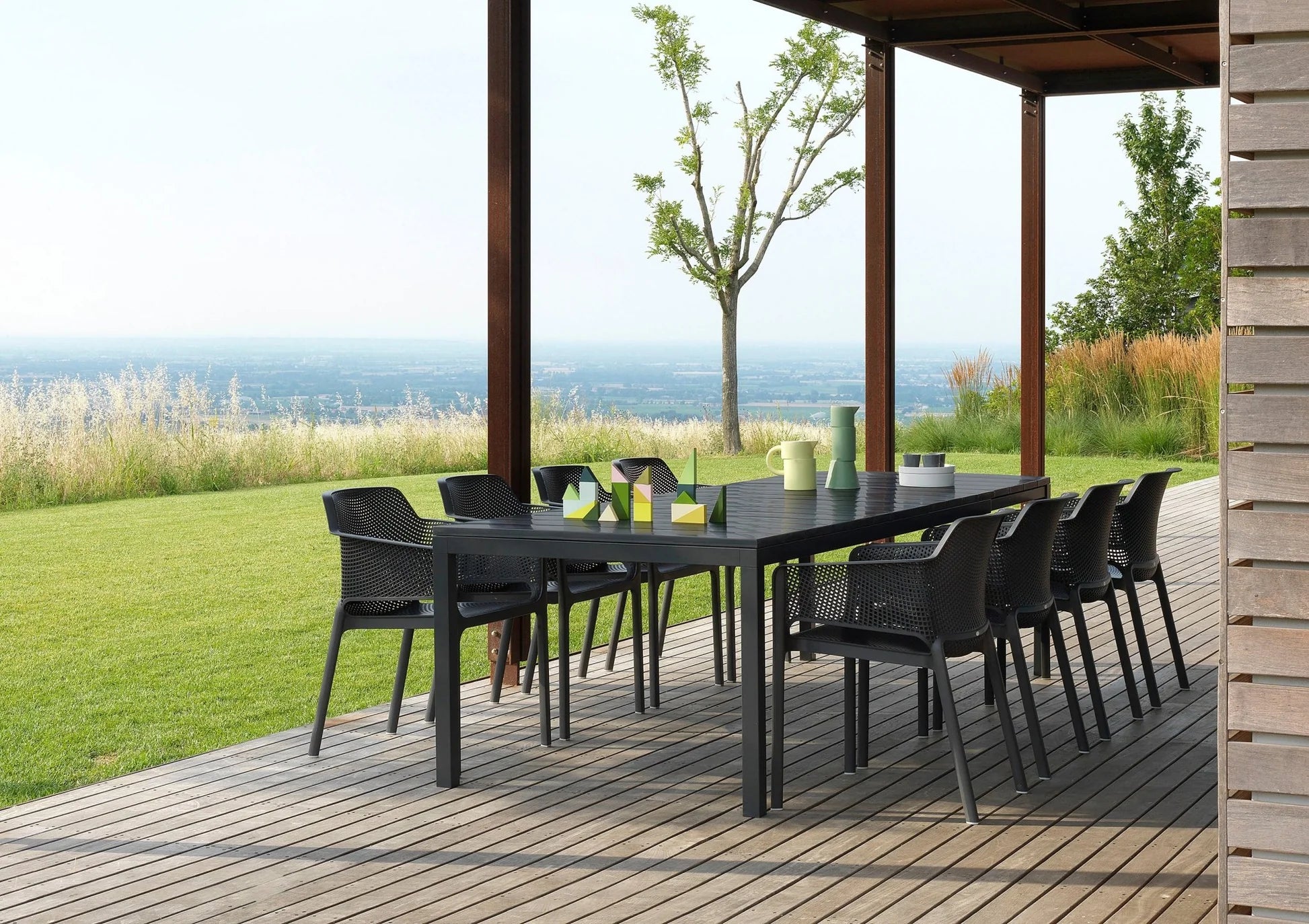 Juego de Terraza con 8 Sillas Sillones