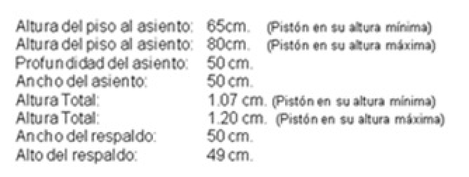 Silla Cajero Bologna Tapizada con Respaldo Medio