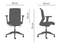 medidas Silla Ergonomica Big Boss Blanca