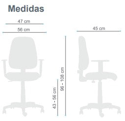 Silla Operativa Rudy Alta Personalizable