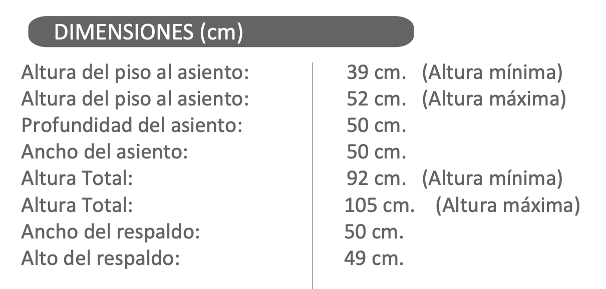 Silla de Escritorio Torino Giratoria con Respaldo Alto