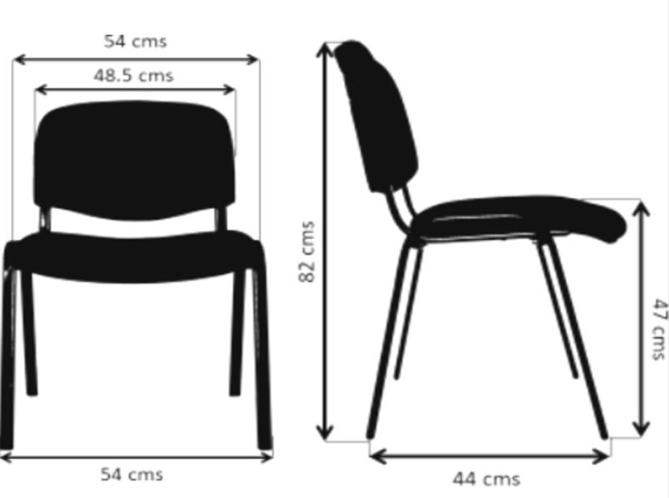 Silla de Espera Isósceles Tapizada Nacional