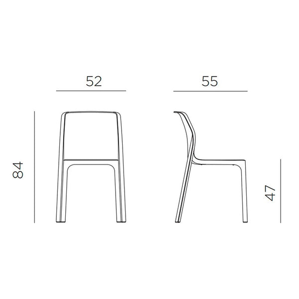 Silla de terraza Bit Nardi grafito | VICCA