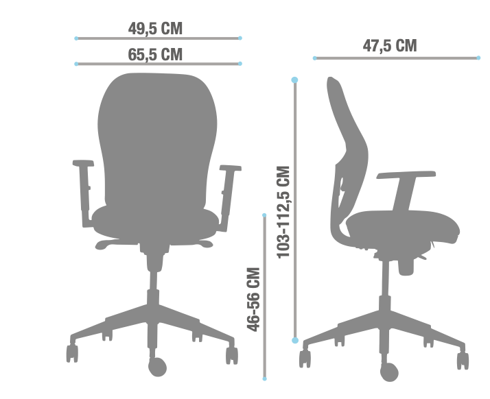 Silla de Oficina Q3 Personalizable con Respaldo de Malla