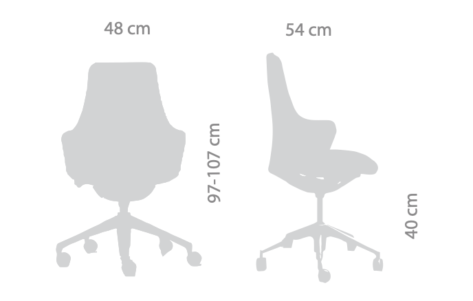 Silla Gerencial Lives Tapizada de Diseño Japonés