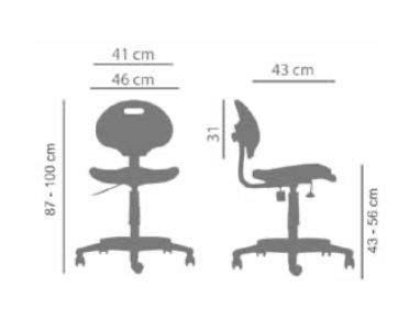 Silla de Oficina Tulip en PU