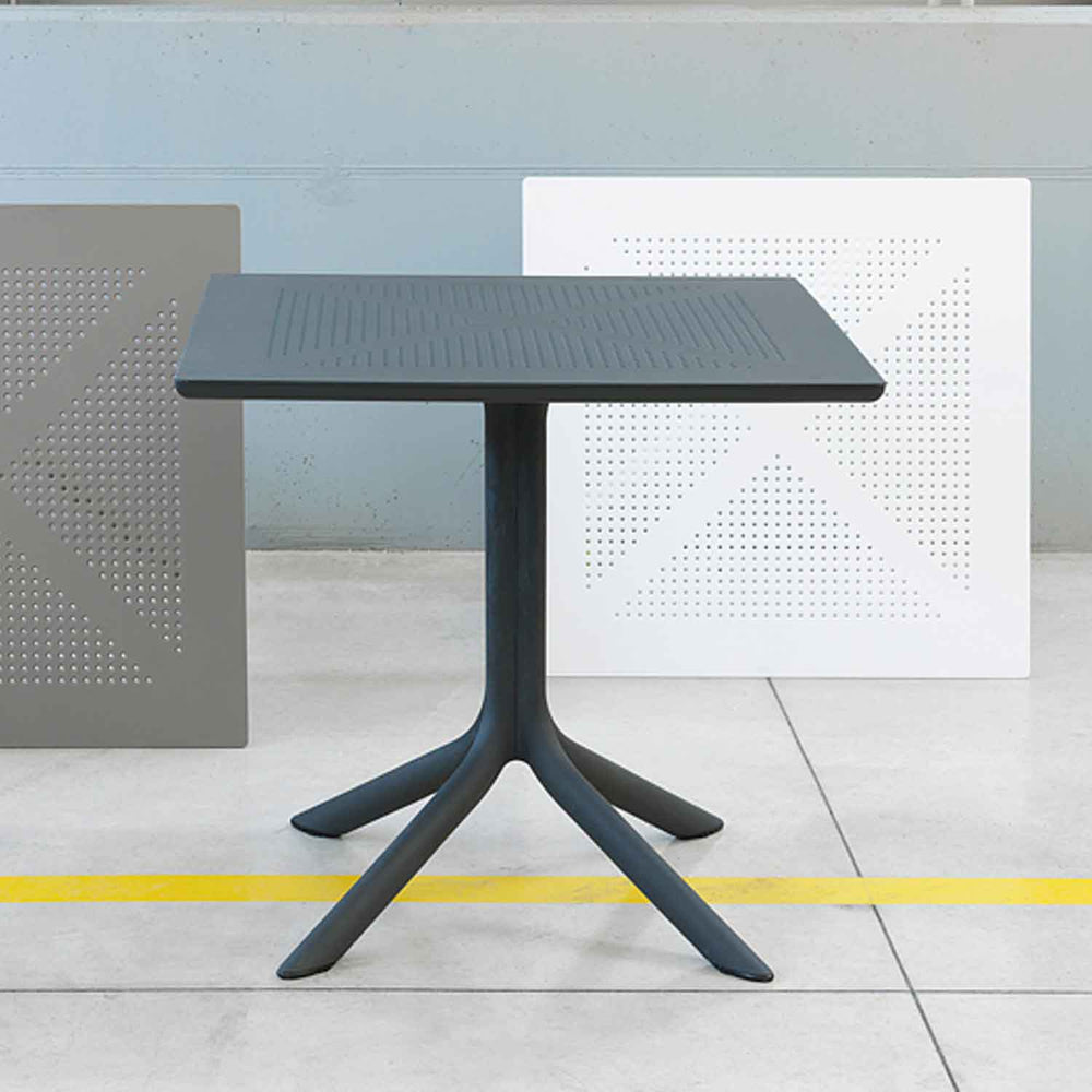 Mesa Clip 80 Nardi 80x80 cm vista lateral