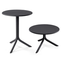 Mesa Spritz Nardi Negra detalle base de 3 radios