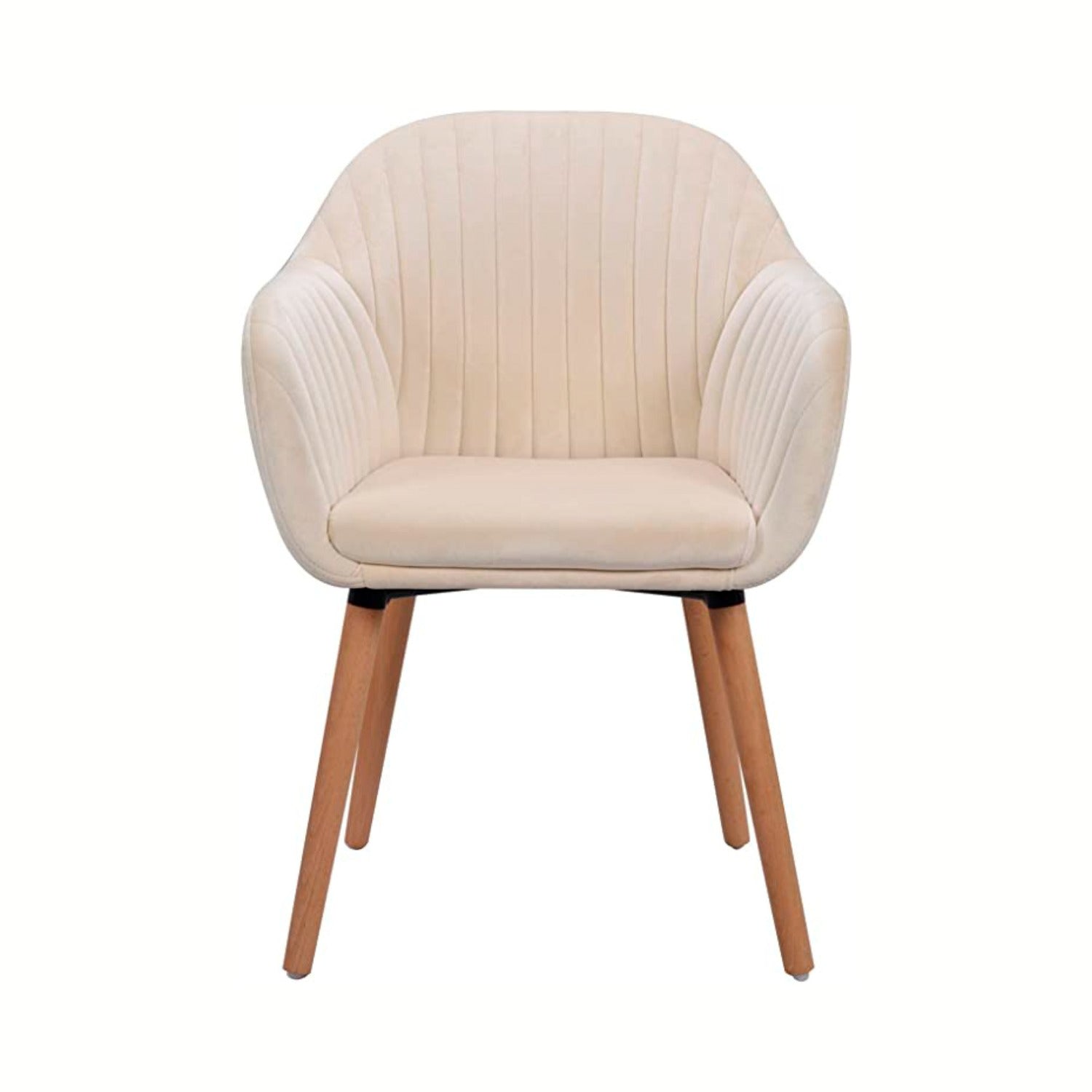 Poltrona Diamante beige Vicca, vista frontal