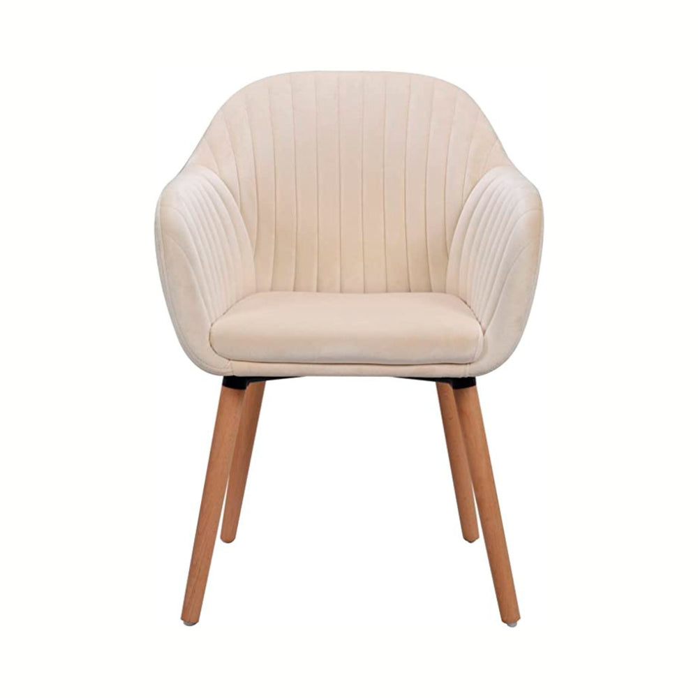 Poltrona Diamante beige Vicca, vista frontal