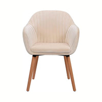 Poltrona Diamante beige Vicca, vista frontal