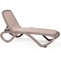 Reposera Omega Nardi Tortora en vista lateral