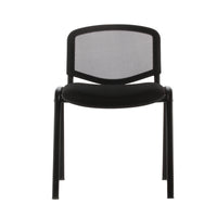 Silla de visita Isonet con respaldo de malla, vista frontal