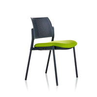 Silla de Visita Kyos asiento tapizado Vicca, vista frontal