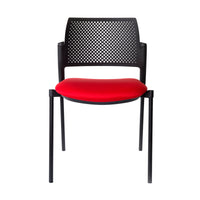 Silla de Visita Kyos asiento tapizado Vicca, vista lateral