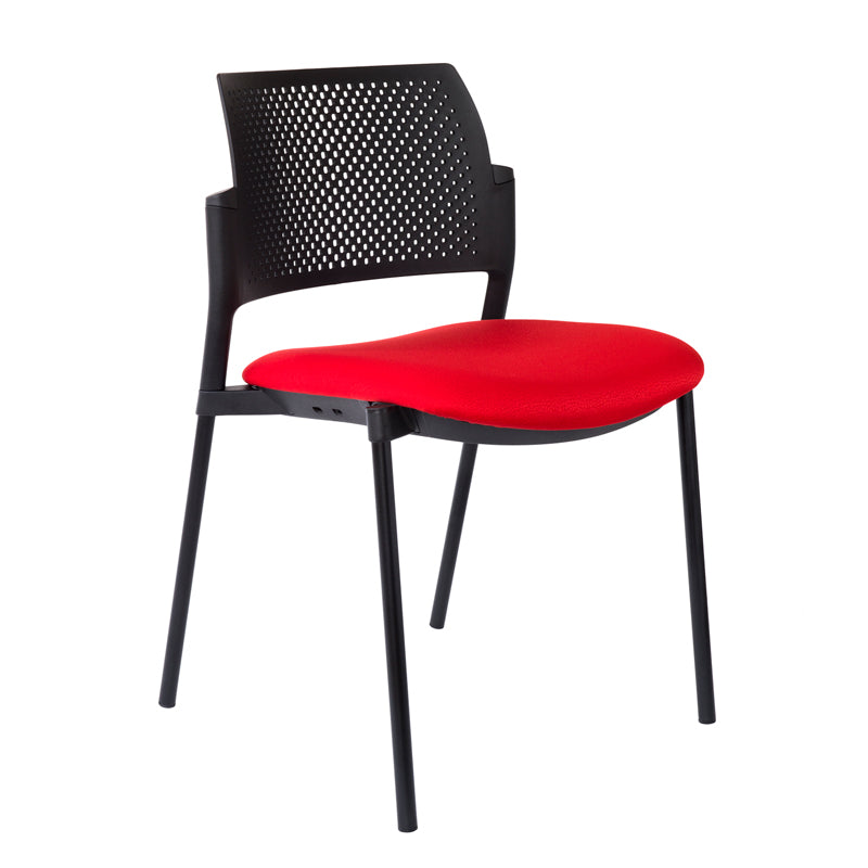 Silla de Visita Kyos asiento tapizado Vicca, vista frontal