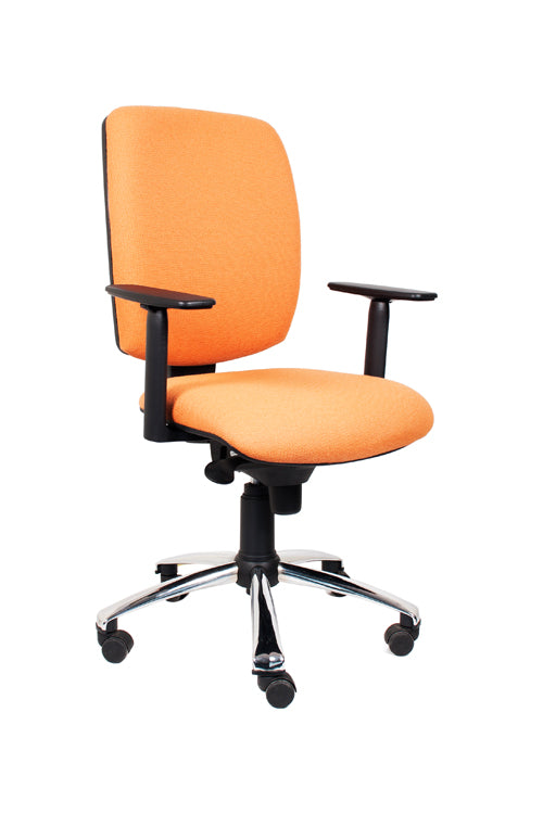 Silla Ejecutiva Italiana Drop Alta Tapizada Syncro