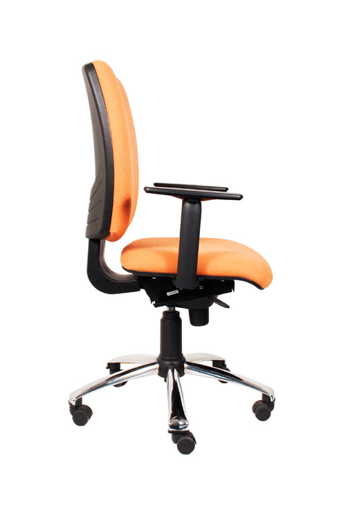 Silla Ejecutiva Italiana Drop Alta Tapizada Syncro