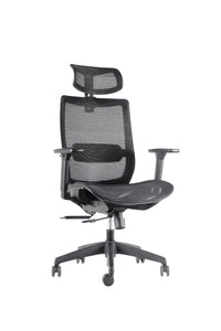 Silla ejecutiva ergonómica Apolo full malla con apoyacabeza | VICCA