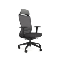 Silla ejecutiva ergonómica Lua con brazos 3D, soporte lumbar y apoyacabeza