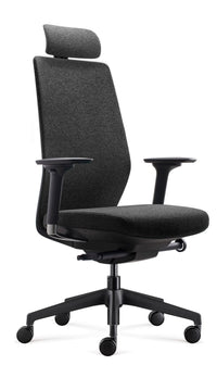Silla ejecutiva ergonómica Saga con apoyacabeza regulable | VICCA