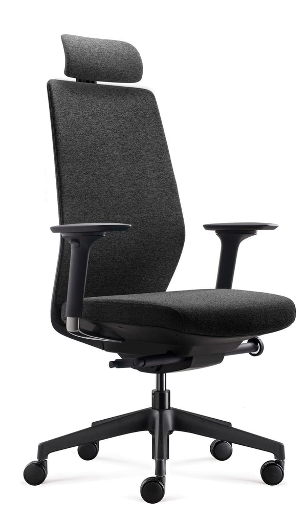 Silla ejecutiva ergonómica Saga con apoyacabeza regulable | VICCA