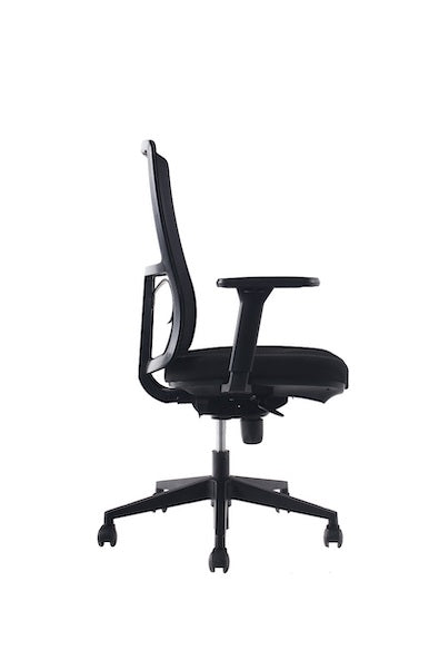 Silla Ejecutiva Ergonómica Tela con Deslizador y Brazos 3D