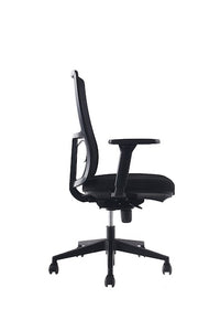 Silla ejecutiva ergonómica Tela, vista lateral