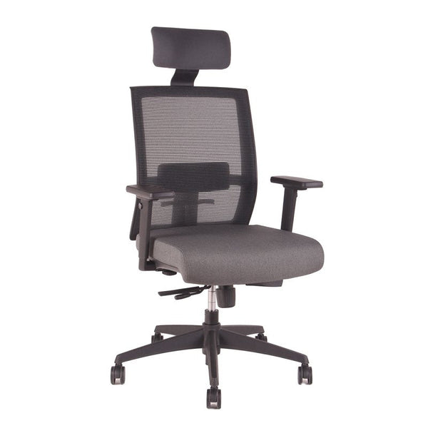 Silla ejecutiva ergonómica Thor con apoyacabeza y deslizador | VICCA